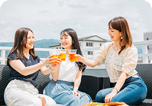 ビアガーデンエリア写真