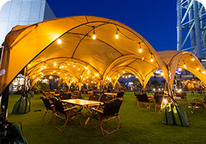 テントBBQエリア写真